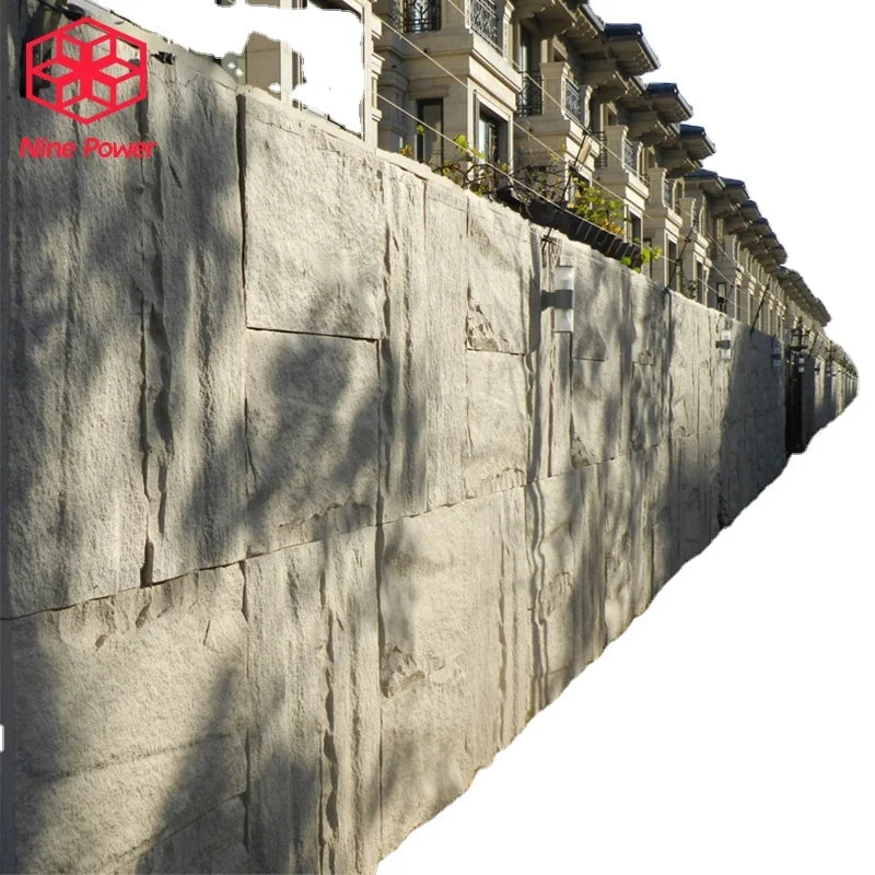 Eco-friendly PU Faux Soft Stone Wall Panel Siding Rough Stone Wall for Featured Background