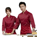 Long Sleeve Chef Jacket Food Service Uniform Hotel Restaurant Canteen Bakery Work Clothes Custom Logo