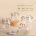 Wholesale Plastic Jars Food Grade Bpa Free 200ml -1000ml Food Grade clear Plastic Containers Jars with Lids