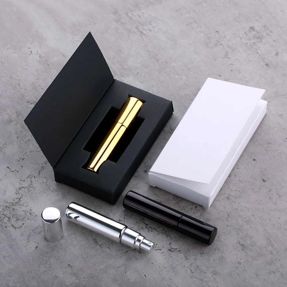 10ml Glass Perfume Vial with Spray Cap Tester Fragrance Sample Bottle Mist Sprayer Includes Box