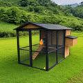 USMILEPET New in 2025 Chicken Cages Egg Layer Poultry Farms Extra Large Outdoor Coops Hen Houses Wooden for Raising Chickens