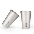 Custom Logo Printed Pure Titanium Coffee Mugs Ultralight Single Wall Beer Cup Water Cup for Traveling Outdoor Camping Equipment