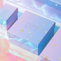 Custom Logo Pink Blue Paper Packaging Skincare Cosmetics Set Lid and Base Box Confetti Gift Box