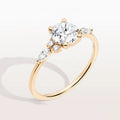 LOZRUNVE 925 Sterling Silver Delicate Diamond Centre Stackable Fine Jewelry Ring Women