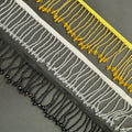 G017 Factory Supply Custom Rhinestone Applique Bead Tassel Fringe Trim for Dance Dress