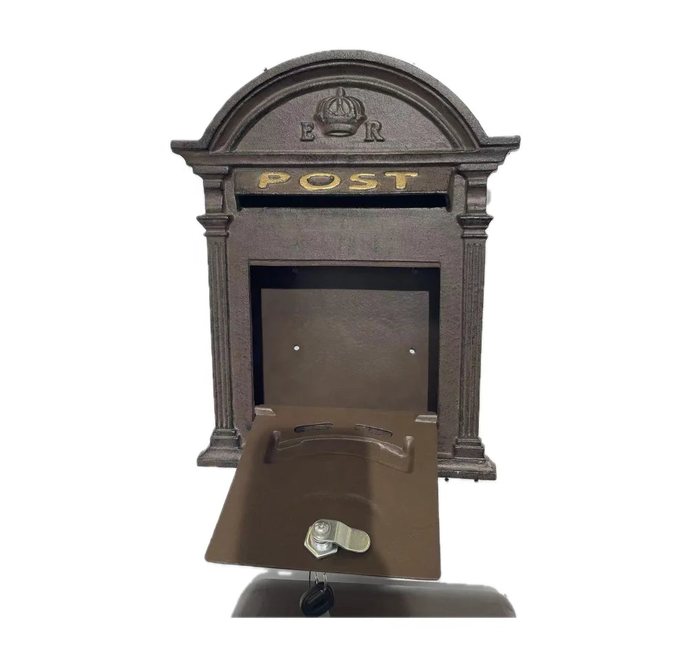 Mailbox Wall Mount Vintage Mailbox Mail Boxes Outside Antique Style Nostalgic Charm Home Decor Metal Mailbox Garden