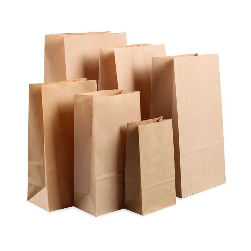 Grease-proof Disposable Sandwich Bread Dessert Baking Bag Customized logo Size Food Grade Packaging Paper Kraft bag