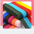 Wholesale 2.5 Double Side Hard Twill Tape Elastic Band for Wallet Sport Shoes