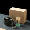 Japanese Matcha Bamboo Whisk Set Custom Bamboo Whisk Ceramic Bowl Matcha Whisk Kit Set Ceremonial Matcha Kit
