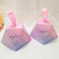 Custom Printed Small Christmas Party Bridesmaid Thank You Gift Paper Packaging Cake Candy Box Wedding Favor Box for Guests