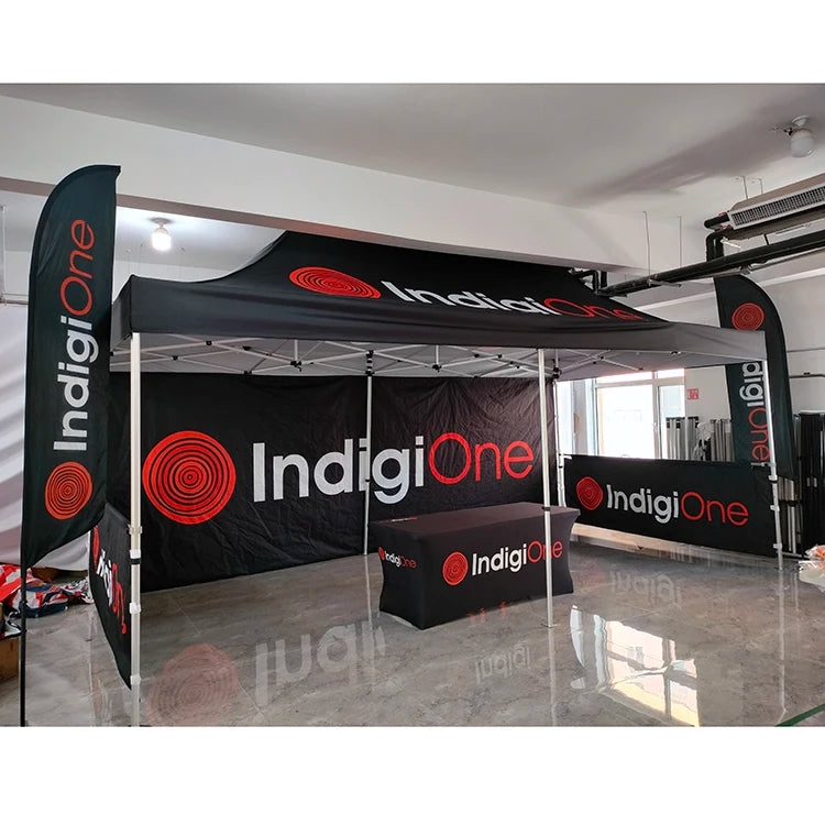 Sunshine Custom Outdoor Branded Commercial Trade Show Folding Big Tent Popup Gazebo Canopy Tent Aluminum Frame Free Design