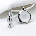 17/23/28/30mm Stainless Steel Double Curved Glass Locket Living Memory Floating Living Charms Flower Coin Fit Bracelet Chain