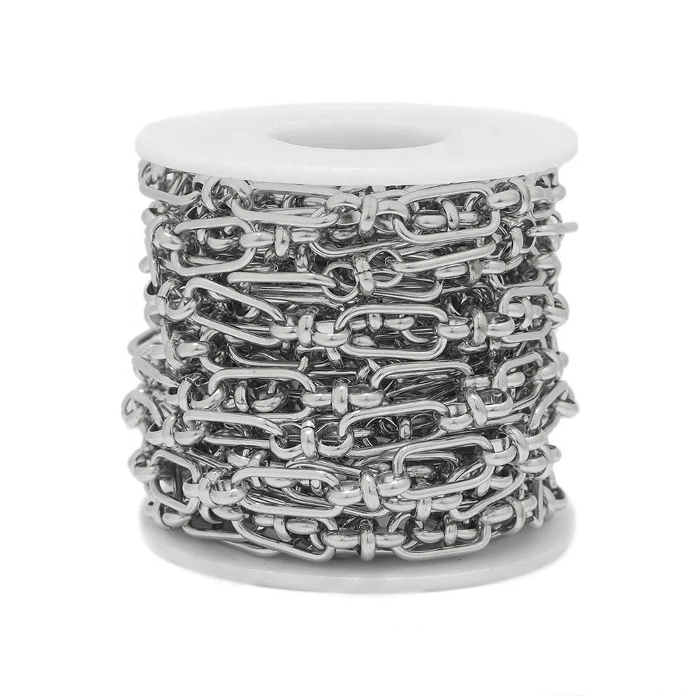 Wholesale Stainless Steel Chain Men's Hip Hop Necklace Semi-Finished Bracelet DIY Jewelry Accessories