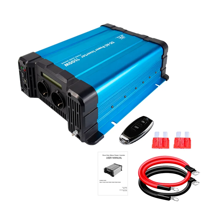 SolarverTech Solar Inverter 1500W 3000W off Grid 24VDC to 230VAC Pure Sine Wave Power Inverter