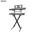 Q-50 OEM HEBIKUO Double Piano Stand Professional Factory Keyboard Musical Instrument Accessory
