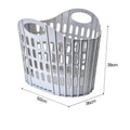 M8308 Factory Wholesale Plastic Laundry Hamper Basket Cloth Storage for Clothes and Dirty Clothing