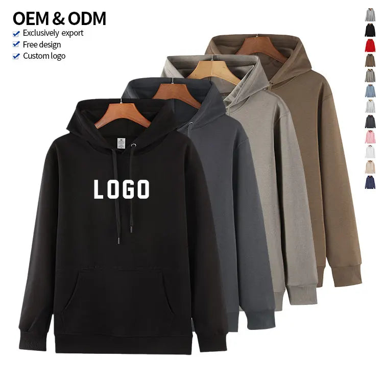 2024 Hoodie Custom Training Jogging Wear a Pure Cotton Men's Unisex Sportswear Suit With Your Own Design and logo