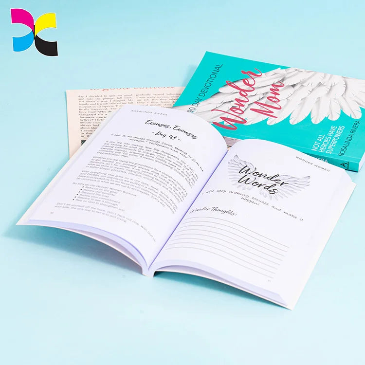 Custom Printing Paperback Workbooks Softcover Books with Perfect Binding