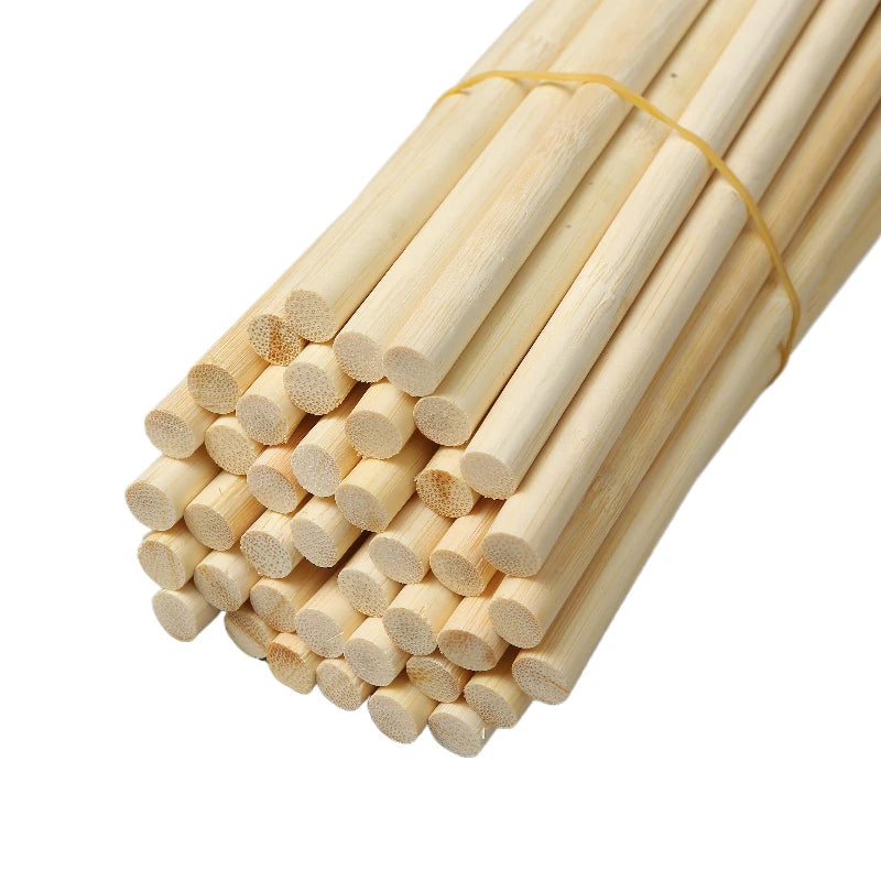 Buy Bamboo Sticks 4mm Diameter 80cm Long Fixing Rod for Plant Flower Crafting Tools DIY Materials