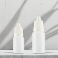 Low MOQ Empty Eye Dropper Plastic Bottles 5ml 10ml Skincare Packaging for Lotions & Serums