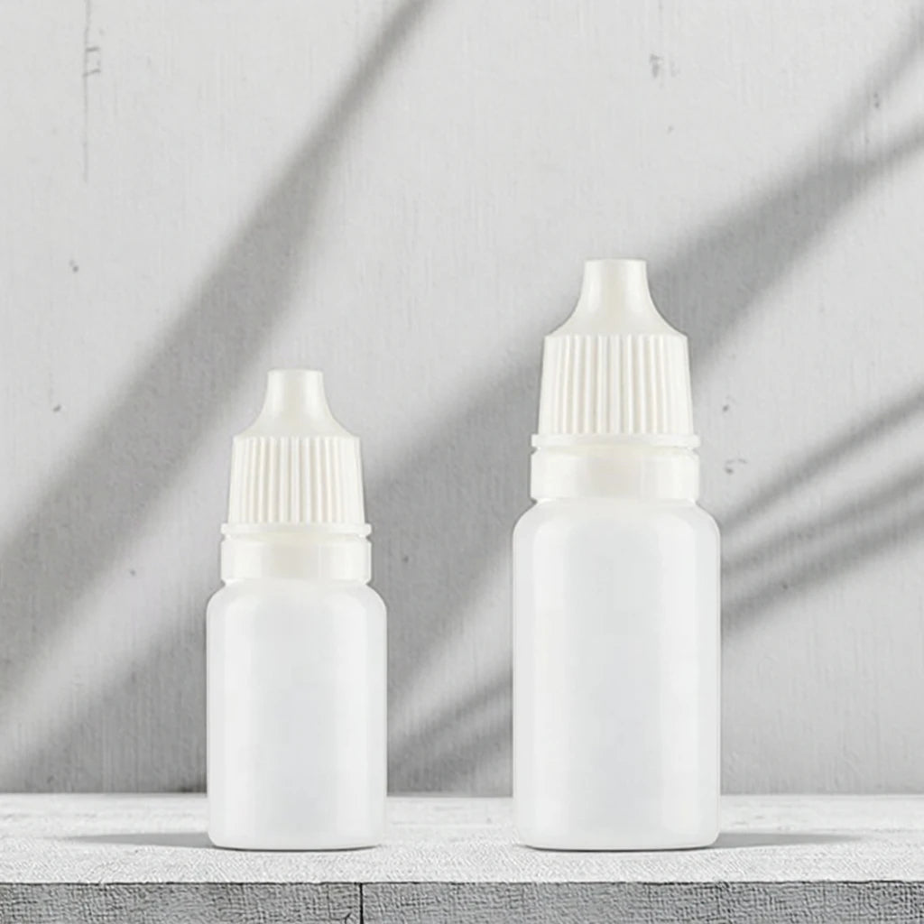 Low MOQ Empty Eye Dropper Plastic Bottles 5ml 10ml Skincare Packaging for Lotions & Serums
