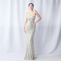 31582# 2024 Ostrich Wool Craft Order Bead Plaid Dinner Party Annual Evening Gown
