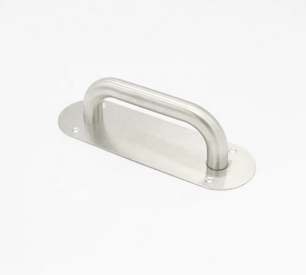 Stainless Steel  Fire Door  Safety Passage Door Handle Push & Pull Plate U Handle for Commercial