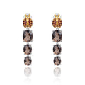 C8300 Abiding Jewelry Wholesale Hot Sale 925 Silver Jewelry Earring Gemstone Stud Earrings Gold Plated