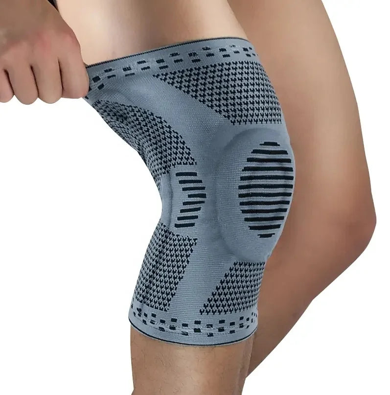 Patella Gel Pads Side Stabilizers Nylon Knitting Knee Pads Arthritis Joint Pain Relief Compression Knee Brace