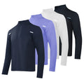 OEM Men's Outdoor Fitness Half Zip Top Quick Drying Long Sleeve T-Shirt Moisture Wadding Stand Collar
