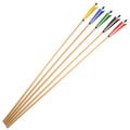 Wooden Shafts Traditional Archery Hunting Bow Accessories 5 Inch sharp Knife Turkey Feather Wooden Arrows