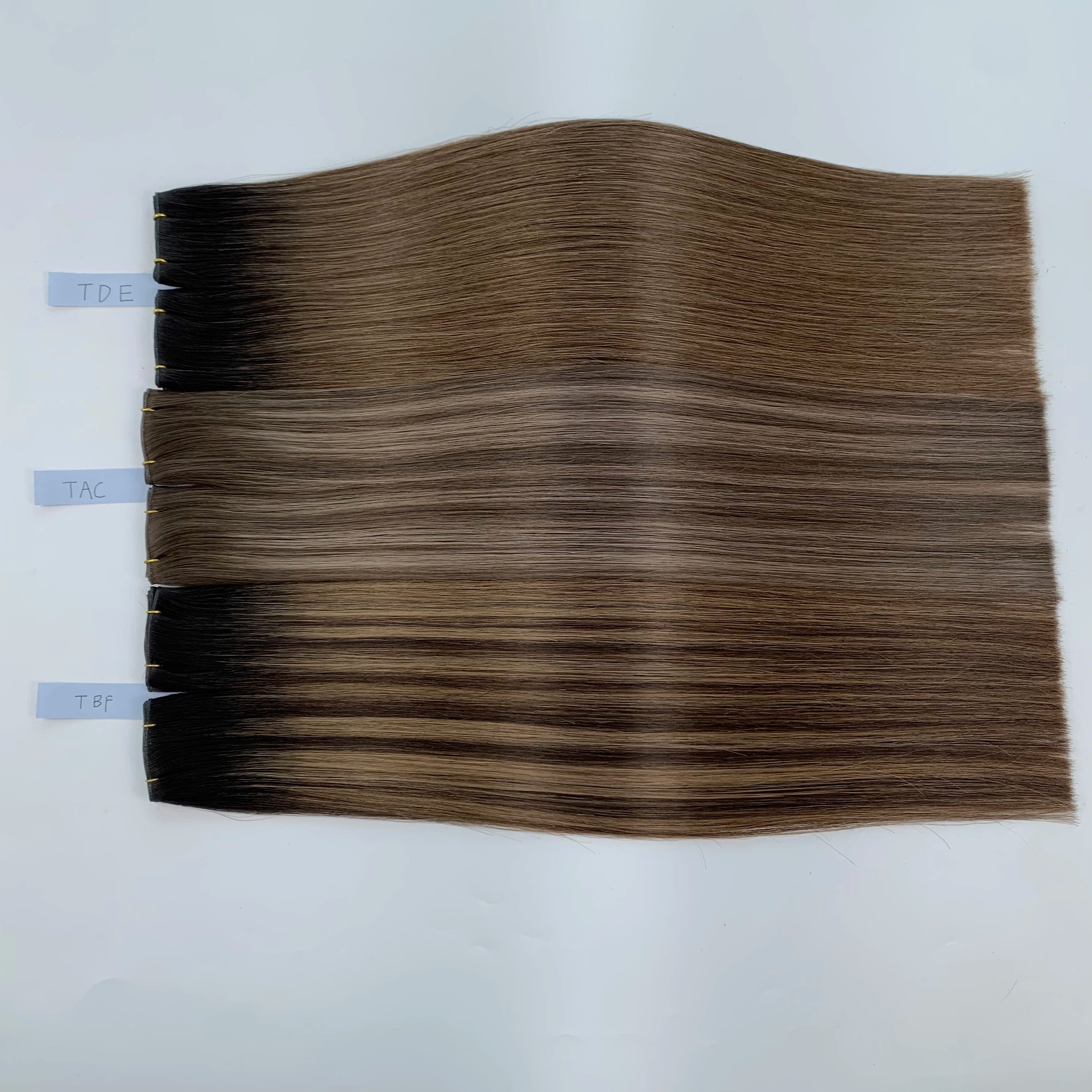 In Stock Genius Weft Stock All Colors Human Hair Virgin European Remy Hair Extensions