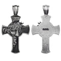 Precious Blood of Jesus Crucifix 66mm High Quality Religious Catholic Silver Cross