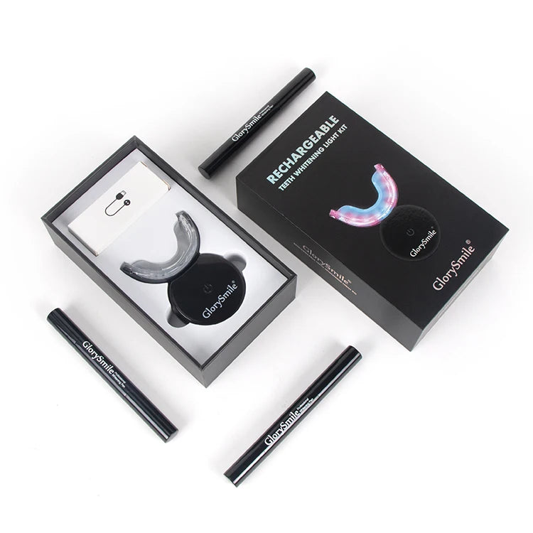 Glorysmile Wireless Teeth Whitening Kit Waterproof Led Light Home Tooth Whitening With Gel Pen