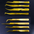 Eyelash Tools Cosmetology Individual Volume Lash Extensions Tweezers Kits Precision Tweezers Stainless Steel