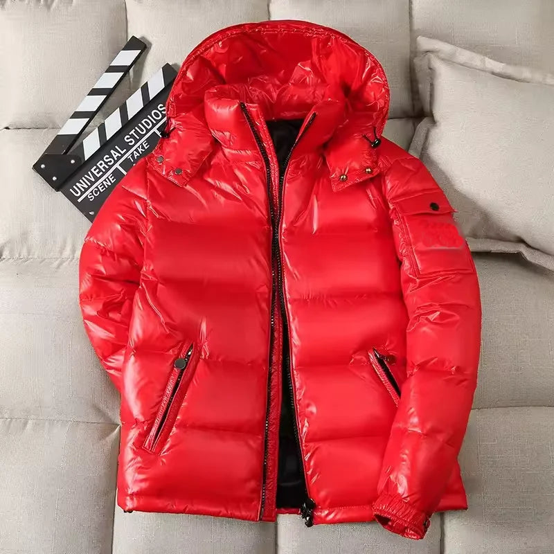 Coat New Style Lightweight Feather Cotton Hooded Men's Short Youth Large Size Winter Coat Cotton Coat Trend