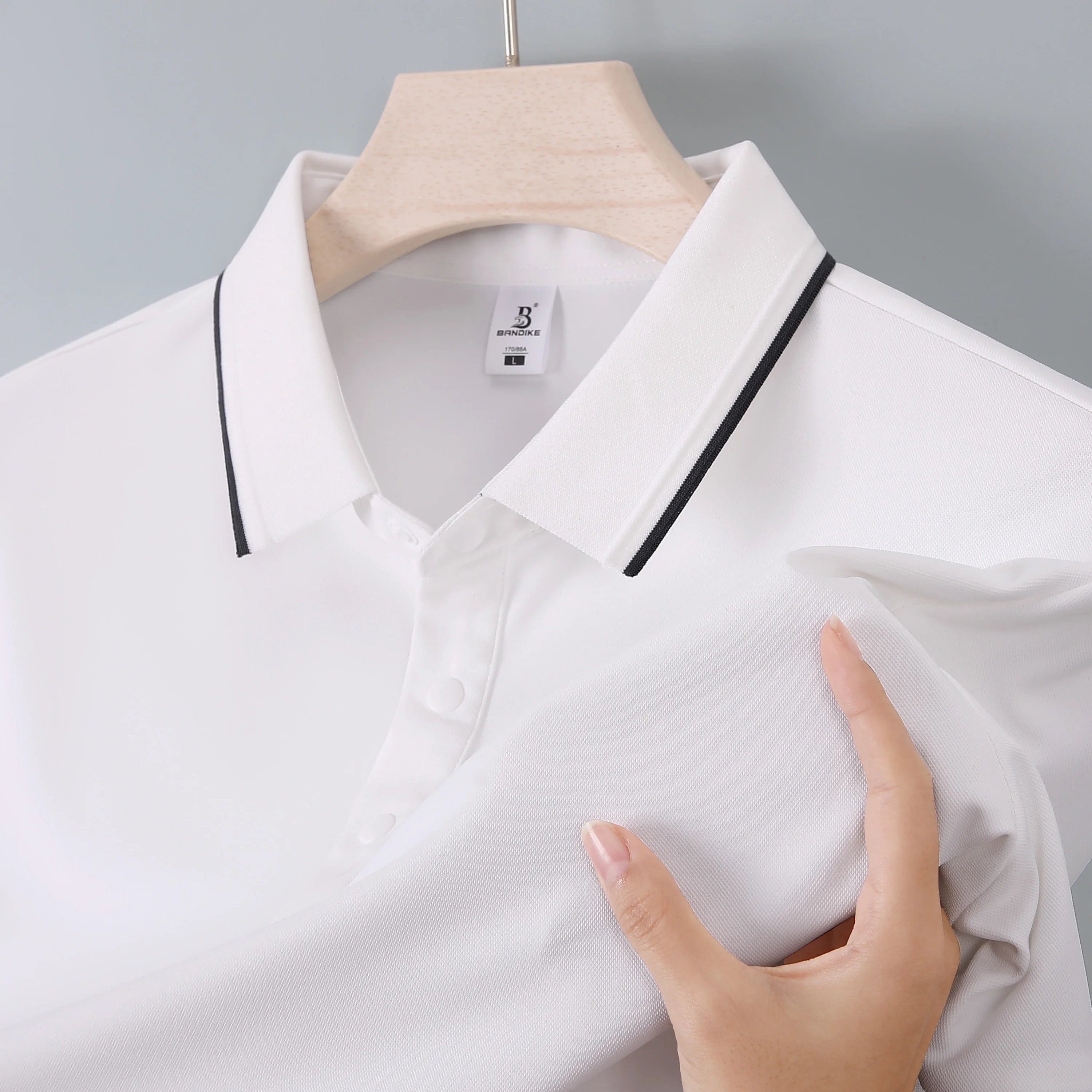 Unisex Casual Solid Color Polo T-Shirt High Quality Quick Dry Short Sleeve Design Hot Selling Men's Short Length Knitted