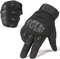 Men's Outdoor Full-Finger Tactical Sand-Filled Gloves Durable Nylon PU Shooting Cycling Motorcycling Hard Knuckle Finger Touch