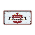 Beer Pong Drinking Souvenir Car Licence Plate Vintage Embossed Metal Sign Home Pub Bar Cafe Restaurant Shop Decor