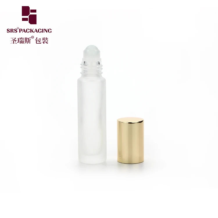 Glass Glossy Round Thick Wall Mold Essential Oil Clear Roll on Bottle 10ml