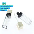 Bulk Order Clear Empty Plastic Lip Brush Tube 2025 New Anti-Scratch Travel Makeup Lipstick Tube