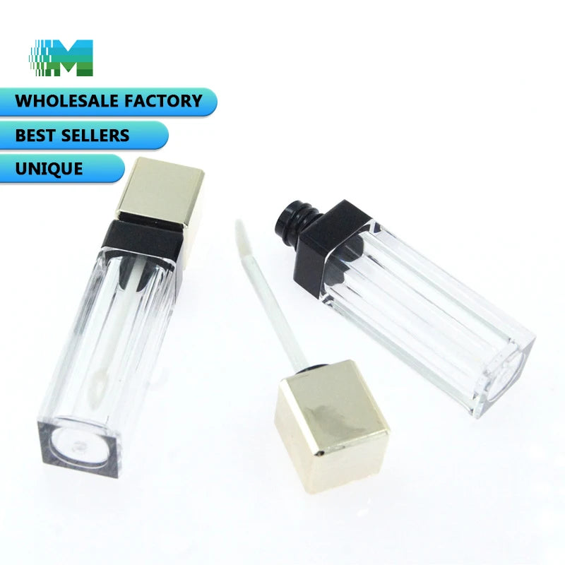 Bulk Order Clear Empty Plastic Lip Brush Tube 2025 New Anti-Scratch Travel Makeup Lipstick Tube