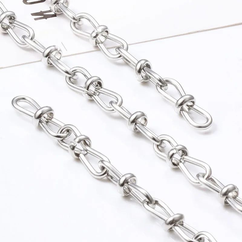 Oem Competitive Price 18k Gold Plated Customized Necklace Stainless Steel Handmade Chain for Jewelry Making Supplies