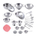 24PCS Kitchen Cookware Toys Children Kitchen Play Set Play House Cooking Game