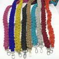 S583 Rhinestone Rope Hand Woven Crystal Wallet Handbag Accessories Cord for Bag