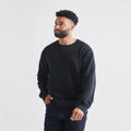 Customized Men's Long Sleeve Jumper Sweatshirt Soft Fleece with Puff Printing & Embroidered Logos Solid Style Relaxed Fit Set