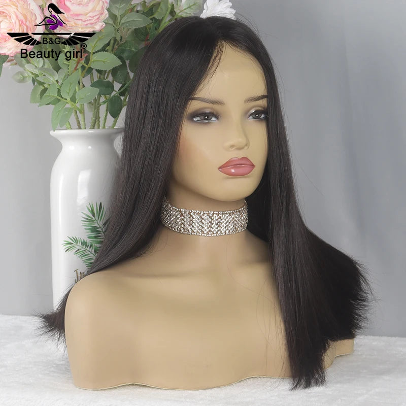 Beauty Girl Hair Cuticle Top Lace Wig Multidirectional Silk Top Virgin Human European Hair Jewish Kosher Wigs for Women