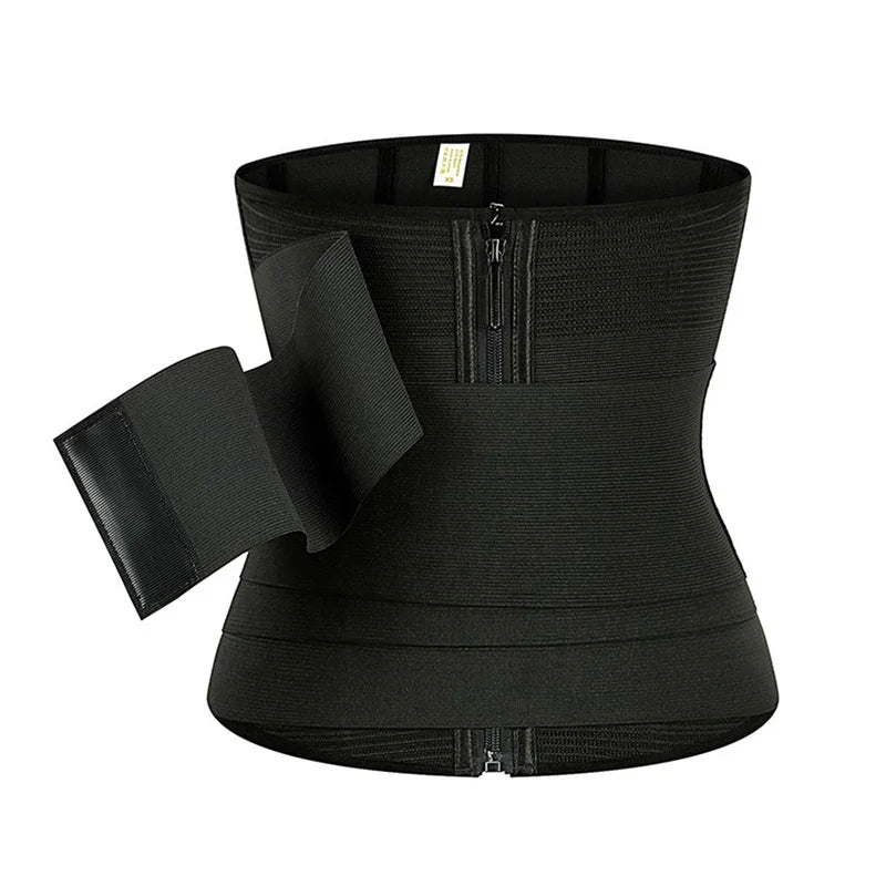 Women's Nylon Waist Trainer Belt Thin Detachable Strap Sports Fitness Cincher with Clip Trimmer