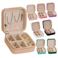 Portable Jewelry Storage Box Large Capacity Travel Necklace Earrings Ring Jewelry Organizer Display Case Dustproof