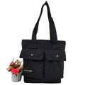 Large Canvas Tote Bag Weekend Silk Screen Printed Zipper Closure Handles Cotton Shopping Organizer Custom Embroidered Multi-Use